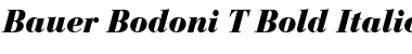 Download Bauer Bodoni T ItalicBold Font Title Preview