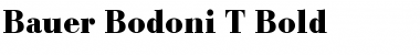 Download Bauer Bodoni T Bold Font Title Preview