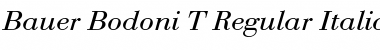 Download Bauer Bodoni T Italic Font Title Preview