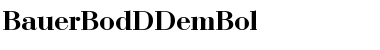 Download BauerBodDDemBol Regular Font Title Preview