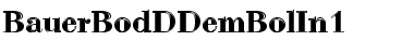 Download BauerBodDDemBolIn1 Regular Font Title Preview