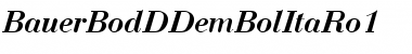Download BauerBodDDemBolItaRo1 Regular Font Title Preview