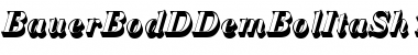 Download BauerBodDDemBolItaSh1 Regular Font Title Preview