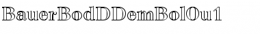 Download BauerBodDDemBolOu1 Regular Font Title Preview