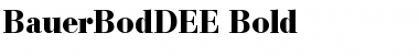 Download BauerBodDEE Bold Font Title Preview