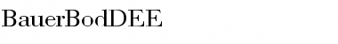 Download BauerBodDEE Regular Font Title Preview