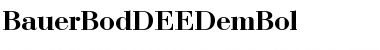 Download BauerBodDEEDemBol Regular Font Title Preview