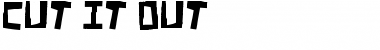 Download Cut It Out Regular Font Title Preview