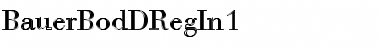 Download BauerBodDRegIn1 Regular Font Title Preview