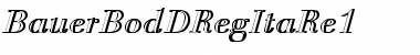 Download BauerBodDRegItaRe1 Regular Font Title Preview