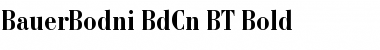Download BauerBodni BdCn BT Bold Font Title Preview