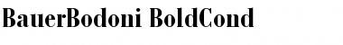 Download BauerBodoni BoldCond Font Title Preview