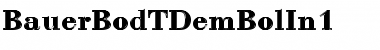 Download BauerBodTDemBolIn1 Regular Font Title Preview