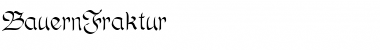 Download BauernFraktur Regular Font Title Preview