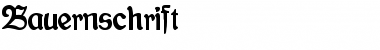 Download Bauernschrift Regular Font Title Preview