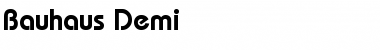 Download Bauhaus Demi Font Title Preview
