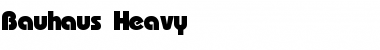 Download Bauhaus-Heavy Regular Font Title Preview