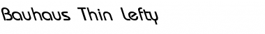 Download Bauhaus-Thin Lefty Regular Font Title Preview