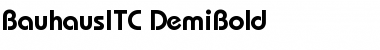 Download BauhausITC DemiBold Font Title Preview