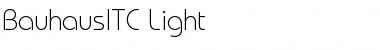 Download BauhausITC Light Font Title Preview