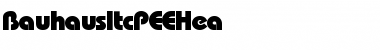 Download BauhausItcPEEHea Regular Font Title Preview