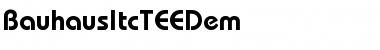 Download BauhausItcTEEDem Regular Font Title Preview