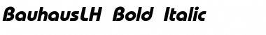 Download BauhausLH Bold Italic Font Title Preview
