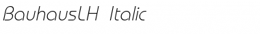 Download BauhausLH Italic Font Title Preview