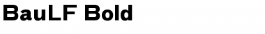 Download BauLF-Bold Regular Font Title Preview