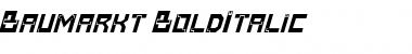 Download Baumarkt BoldItalic Font Title Preview