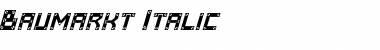 Download Baumarkt Italic Font Title Preview