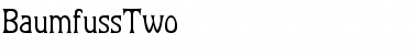 Download BaumfussTwo Regular Font Title Preview