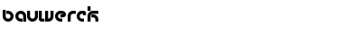 Download bauwerck Regular Font Title Preview