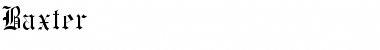 Download Baxter Normal Font Title Preview