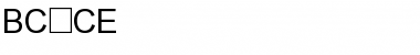 Download BC CE Normal Font Title Preview