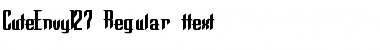 Download CuteEnvy127 Regular Font Title Preview