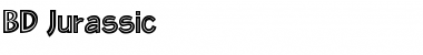 Download BD Jurassic Regular Font Title Preview