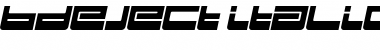 Download BDEject Italic Font Title Preview