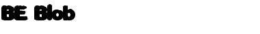 Download BE Blob Regular Font Title Preview
