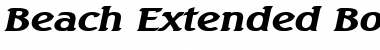 Download Beach Extended Bold Italic Font Title Preview