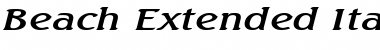 Download Beach Extended Italic Font Title Preview