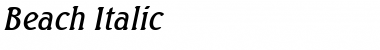 Download Beach Italic Font Title Preview