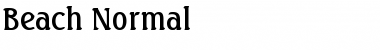 Download Beach Normal Font Title Preview