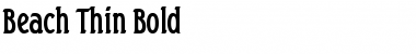 Download Beach Thin Bold Font Title Preview