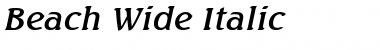 Download Beach Wide Italic Font Title Preview
