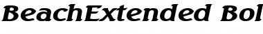 Download BeachExtended BoldItalic Font Title Preview