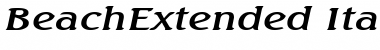 Download BeachExtended Italic Font Title Preview