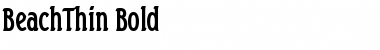 Download BeachThin Bold Font Title Preview