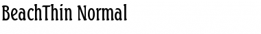 Download BeachThin Normal Font Title Preview