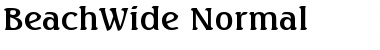 Download BeachWide Normal Font Title Preview